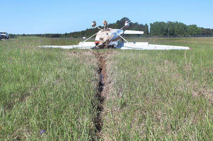 Plane crashes at Jack Stell Field